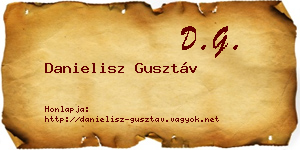 Danielisz Gusztáv névjegykártya